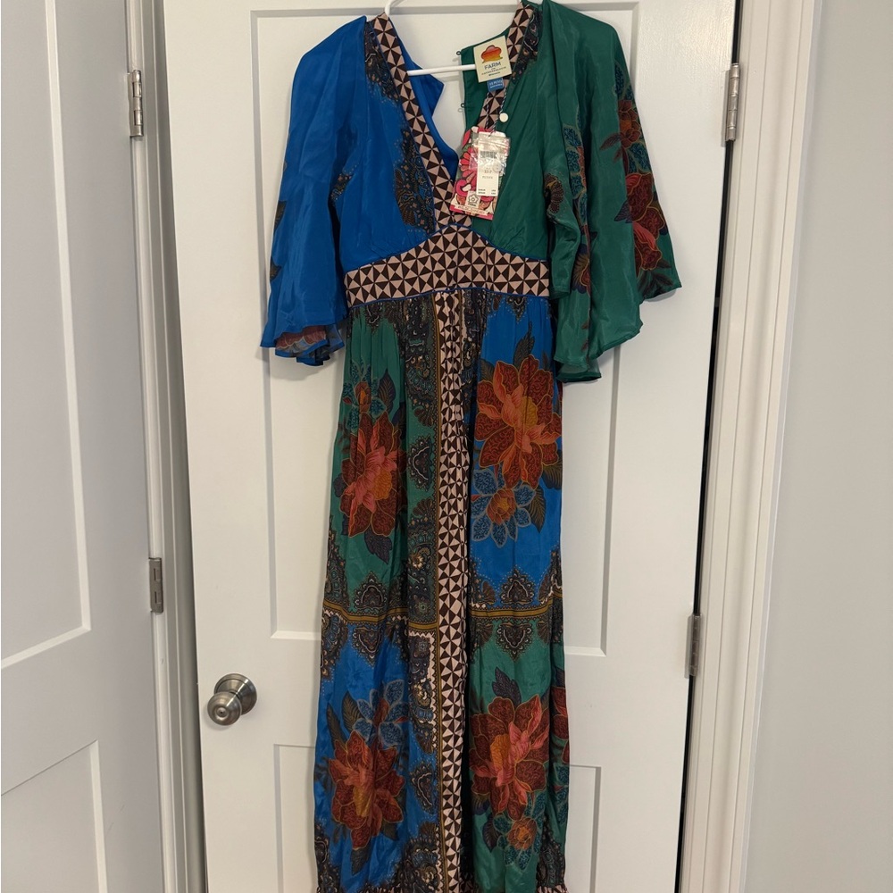 FarmRio Multicolor Floral Maxi Dress